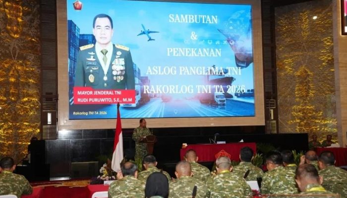TNI Gelar Rakorlog 2026, Perkuat Dukungan Logistik TNI Prima