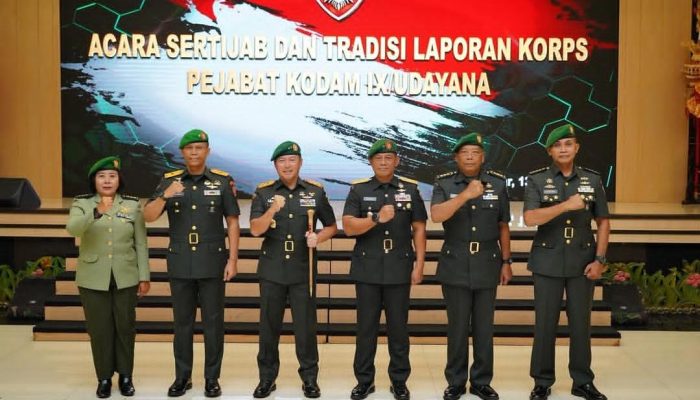 Sertijab Kapoksahli, Pangdam IX/Udayana Tekankan Penyegaran Kepemimpinan