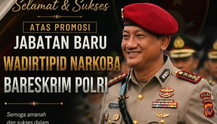 Kombes Pol Albert Raden Deddy Sulistyo Nugroho Promosi Jabat Wadirtipidnarkoba Bareskrim Polri