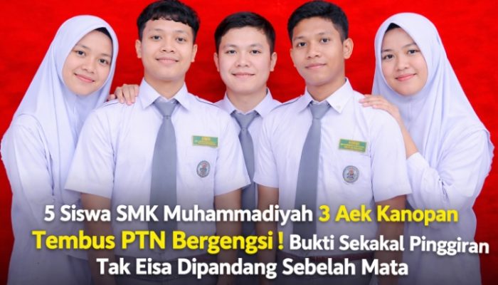 5 Siswa SMK Muhammadiyah 3 Aek Kanopan Tembus PTN Bergengsi, Bukti Sekolah Pinggiran Labura Tak Bisa Dipandang Sebelah Mata