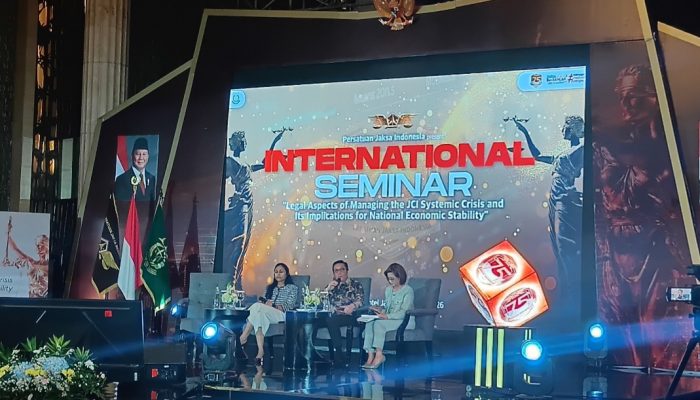 Persatuan Jaksa Indonesia (Persaja) Menggelar Seminar Internasional Di Jakarta, Selasa 5 Mei 2026, Dengan Tema “Legal Aspects of Managing the JCI Systemic Crisis And Its Implications For National Economic Stability”