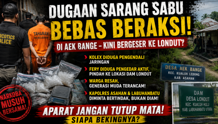 Dugaan Sarang Sabu di Perbatasan Asahan–Labura Kian Terang-terangan, Warga: APH Jangan Tutup Mata!