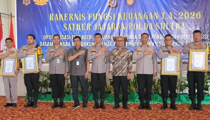 Kapolda Sultra Pimpin Rakernis Fungsi Keuangan 2026, Tekankan Pengelolaan Anggaran yang Transparan dan Akuntabel