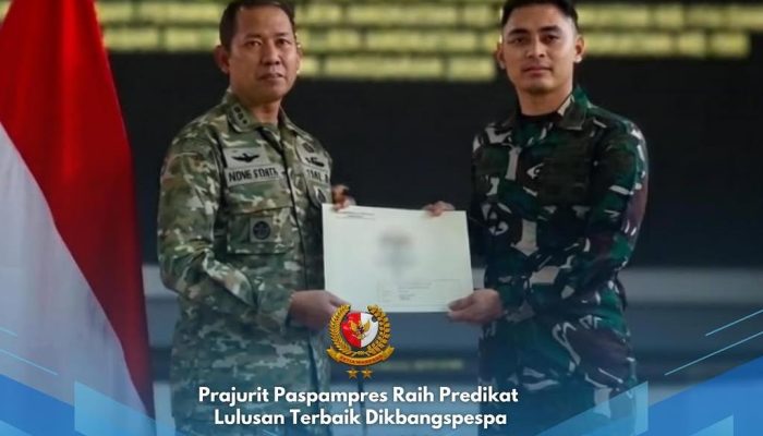 Kapten Inf Moh. Imron Nur Faizin Raih Predikat Lulusan Terbaik Dikbangspespa
