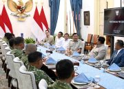 Menhan Sjafrie Hadiri Pertemuan Presiden dengan Pimpinan TNI Bahas Listrik Papua hingga Air Bersih