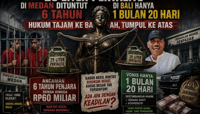 25 Liter Pertalite, Ancaman 6 Tahun Penjara: Di Mana Letak Keadilan Hukum Kita?