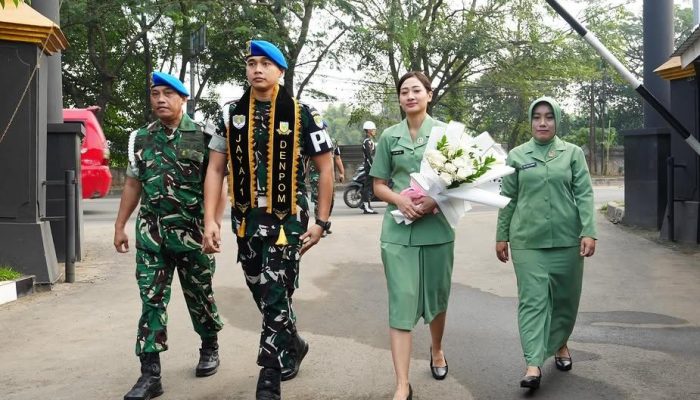 Denpom Jaya/1 Sambut Mayor Cpm Dio Muhammad Putra, Tandai Awal Kepemimpinan Baru