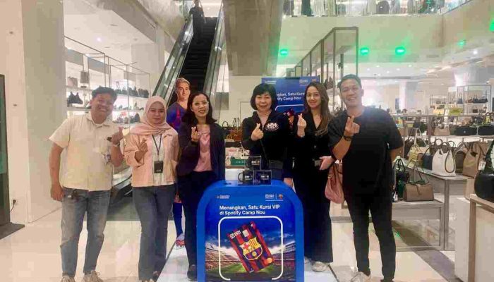 Program Akselerasi Akuisisi Produk BRI x FC Barcelona di Sogo Mall Kota Kasablanka