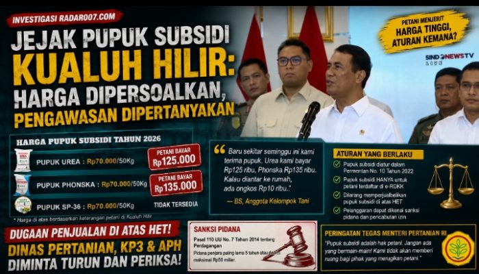 Pupuk Subsidi Diduga Dijual di Atas HET, Petani Kualuh Hilir Buka Suara