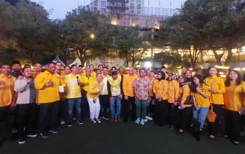 DPD Golkar Jakarta Bersama AMPG Menggadakan Pengajian Ideologi Kebangsaan (PIK) ke-4 bertema “Pancasila dan Demokrasi di Era Digital: Menimbang Model Pemilu e-Voting” yang digelar di halaman Kantor DPD Partai Golkar DKI Jakarta