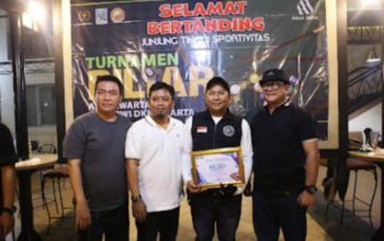 Rundi H, Wartawan Media Infokita.click Investigasi Sabet Juara 1 Turnamen Biliar Antar Wartawan SIWO PWI DKI Jakarta 2026