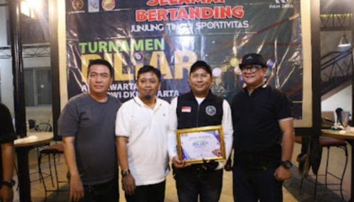 Rundi H, Wartawan Media Infokita.click Investigasi Sabet Juara 1 Turnamen Biliar Antar Wartawan SIWO PWI DKI Jakarta 2026