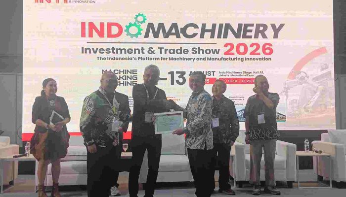 Direktur Industri Permesinan dan Alat Mesin Pertanian Kementerian Perindustrian RI, Solehan, S.P., M.M., Buka INDO MACHINERY Investment & Trade Show 2026