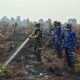Cegah Kebakaran Kembali, Lanud Harry Hadisoemantri Dinginkan 138 Hektare Lahan Bekas Terbakar
