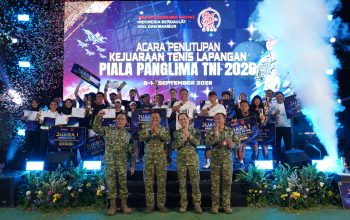 Pangkodau I Tutup Kejuaraan Tenis Lapangan Piala Panglima TNI, Pemain Asal Rusia Sukses Kawinkan Gelar Juara Tunggal Dan Ganda Mix