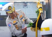 Sambut HUT ke-71 Lalu Lintas Bhayangkara, Korlantas Polri Gelar Pencucian Pataka
